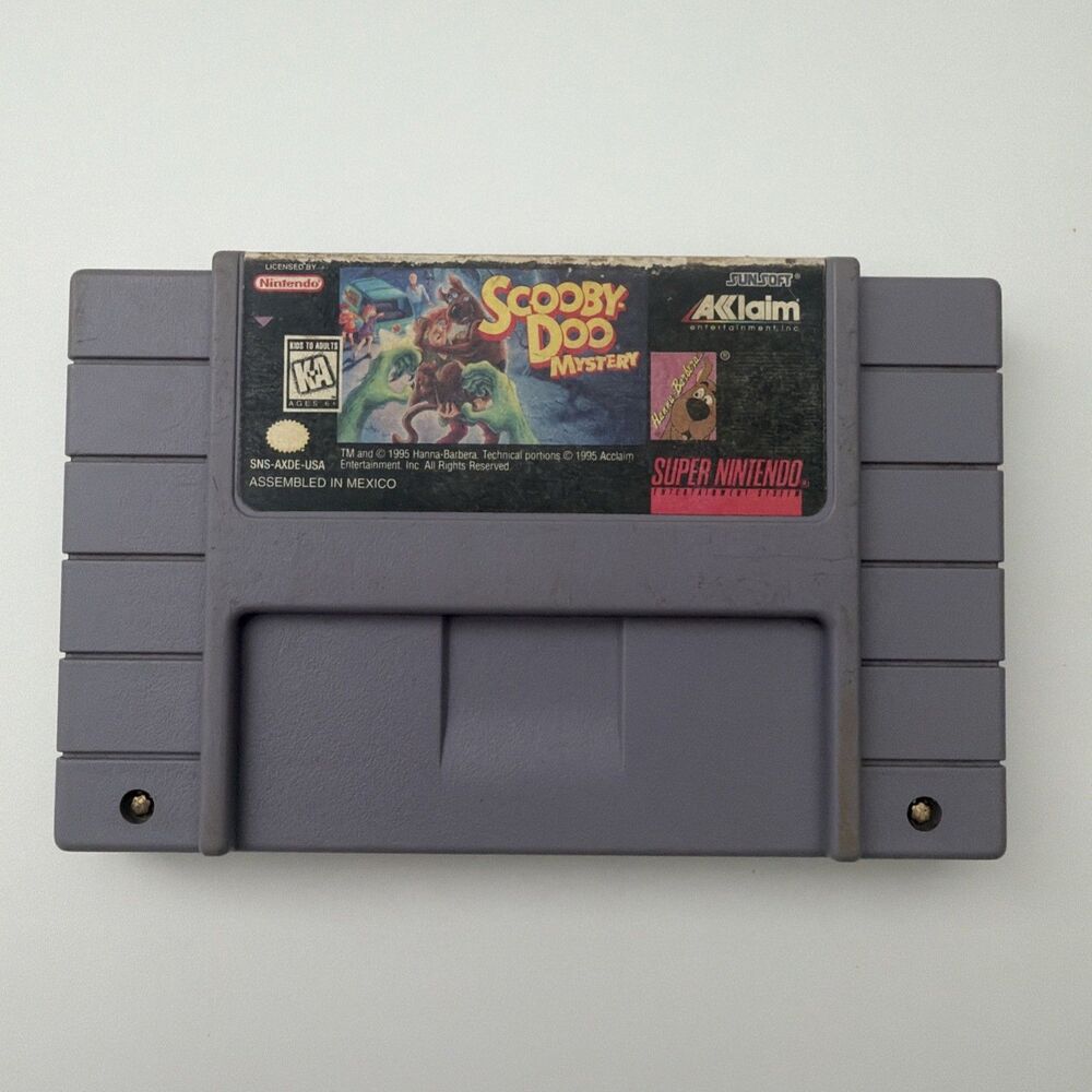 Scooby-Doo Mystery Super Nintendo SNES Authentic Game Cartridge Only Tested
